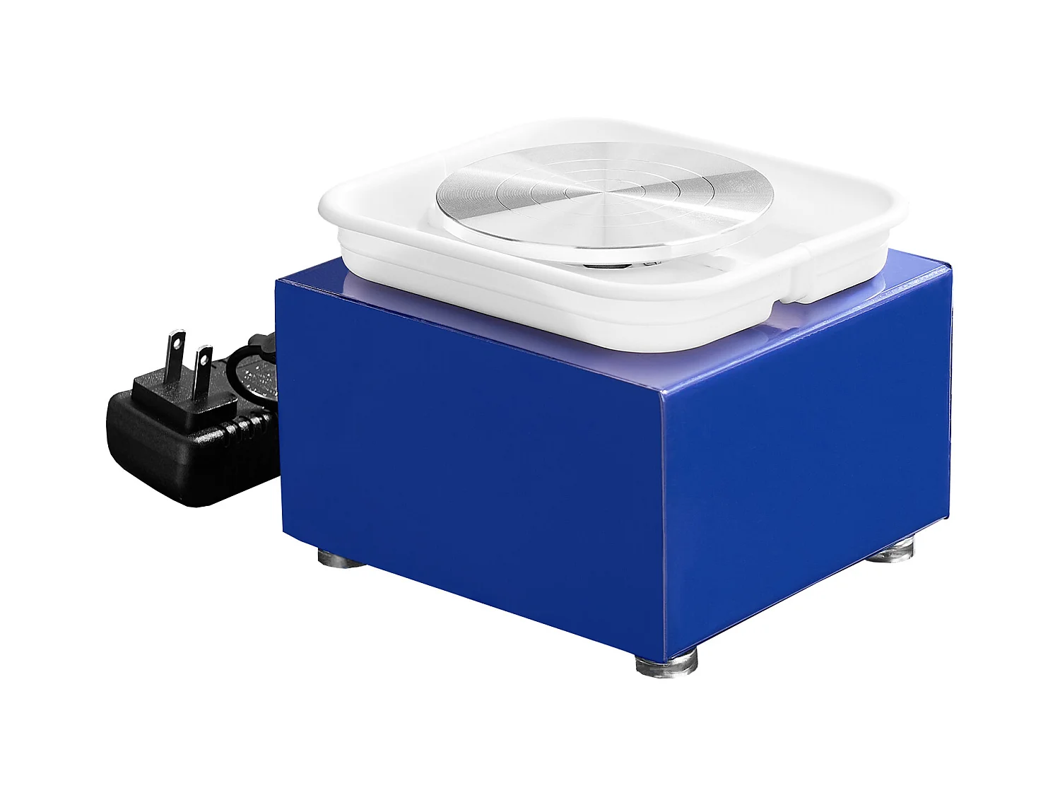 Tour de Potier SucceBuy Mini Tour de Potier, Outil de Sculpture en Céramique 30 W, Tablier et Deux Platines