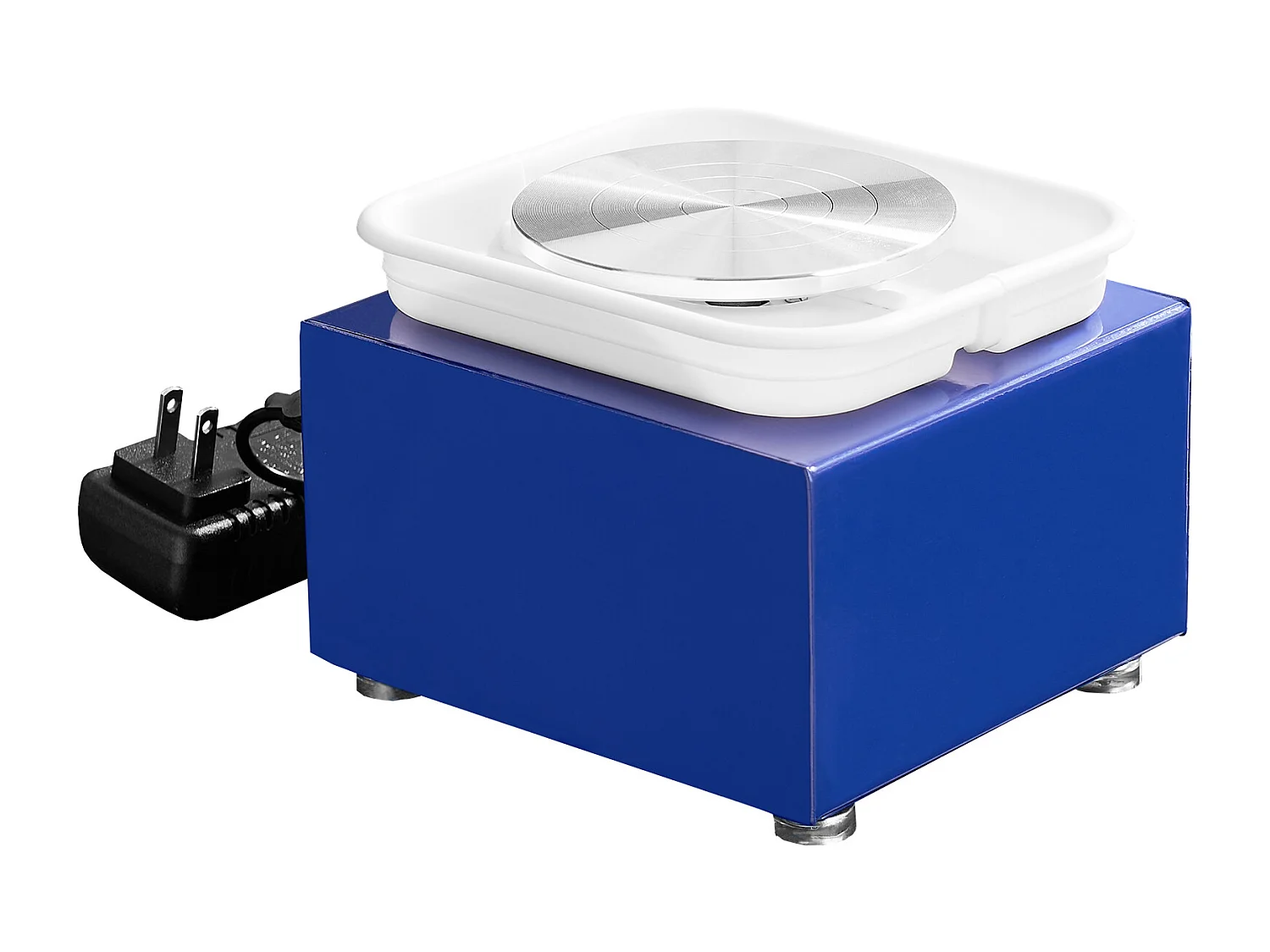 Tour de Potier SucceBuy Mini Tour de Potier, Outil de Sculpture en Céramique 30 W, Tablier et Deux Platines