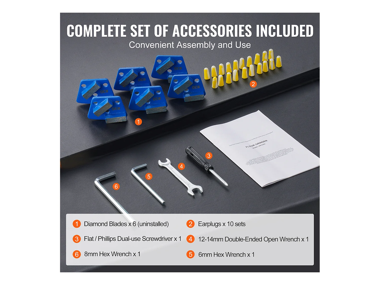 Foreuse à Béton SucceBuy 25.4 Cm à Conducteur Marchant 3,0 CV Réglable