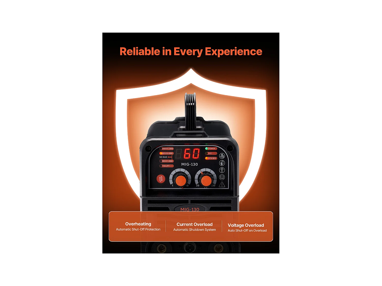 Saldatrice MIG SucceBuy - Soluzione di Saldatura Polivalente 130 A, Questa Macchina Portatile 3 in 1 Permette la Saldatura MIG a Filo Animato