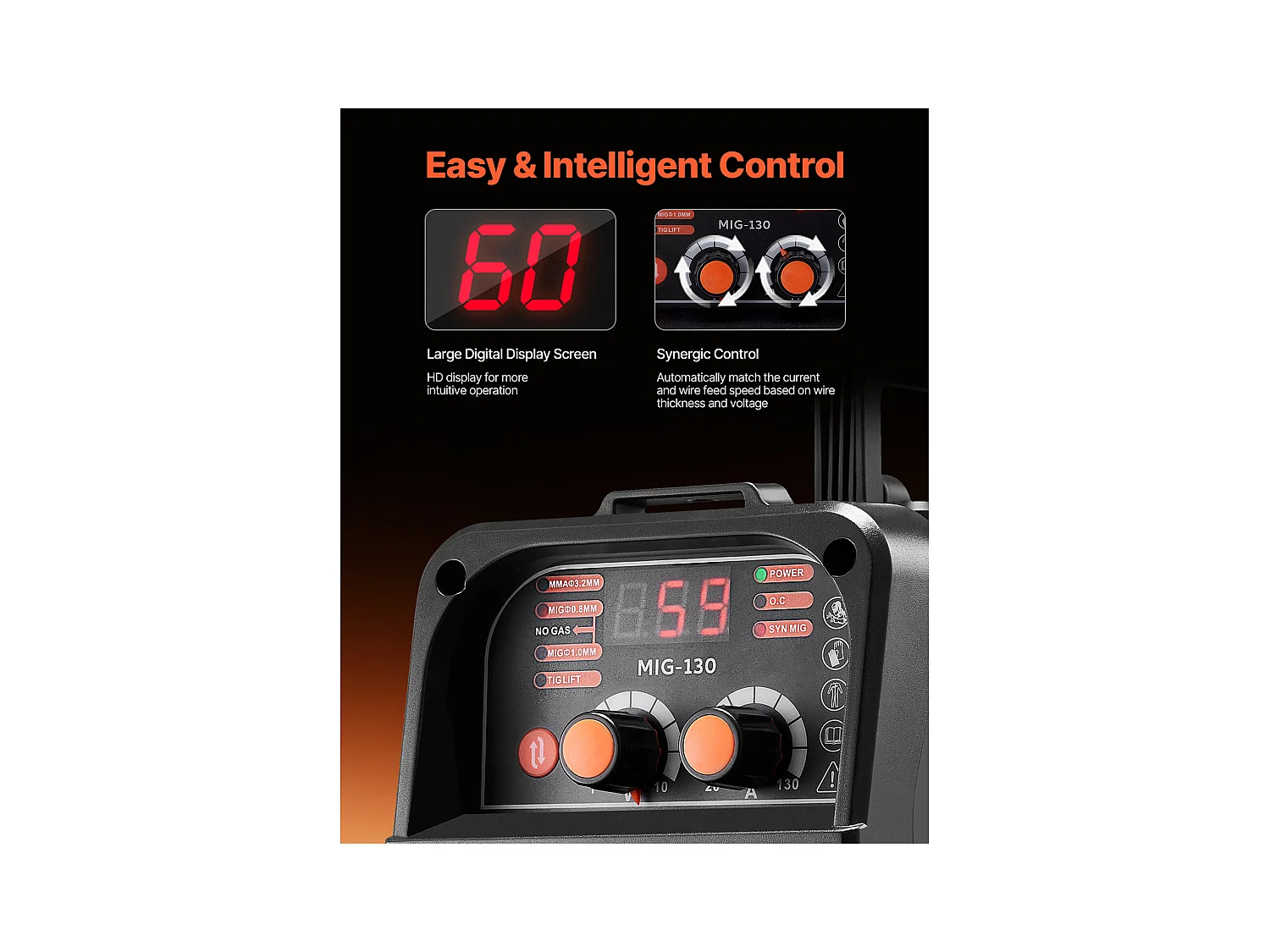 Saldatrice MIG SucceBuy - Soluzione di Saldatura Polivalente 130 A, Questa Macchina Portatile 3 in 1 Permette la Saldatura MIG a Filo Animato