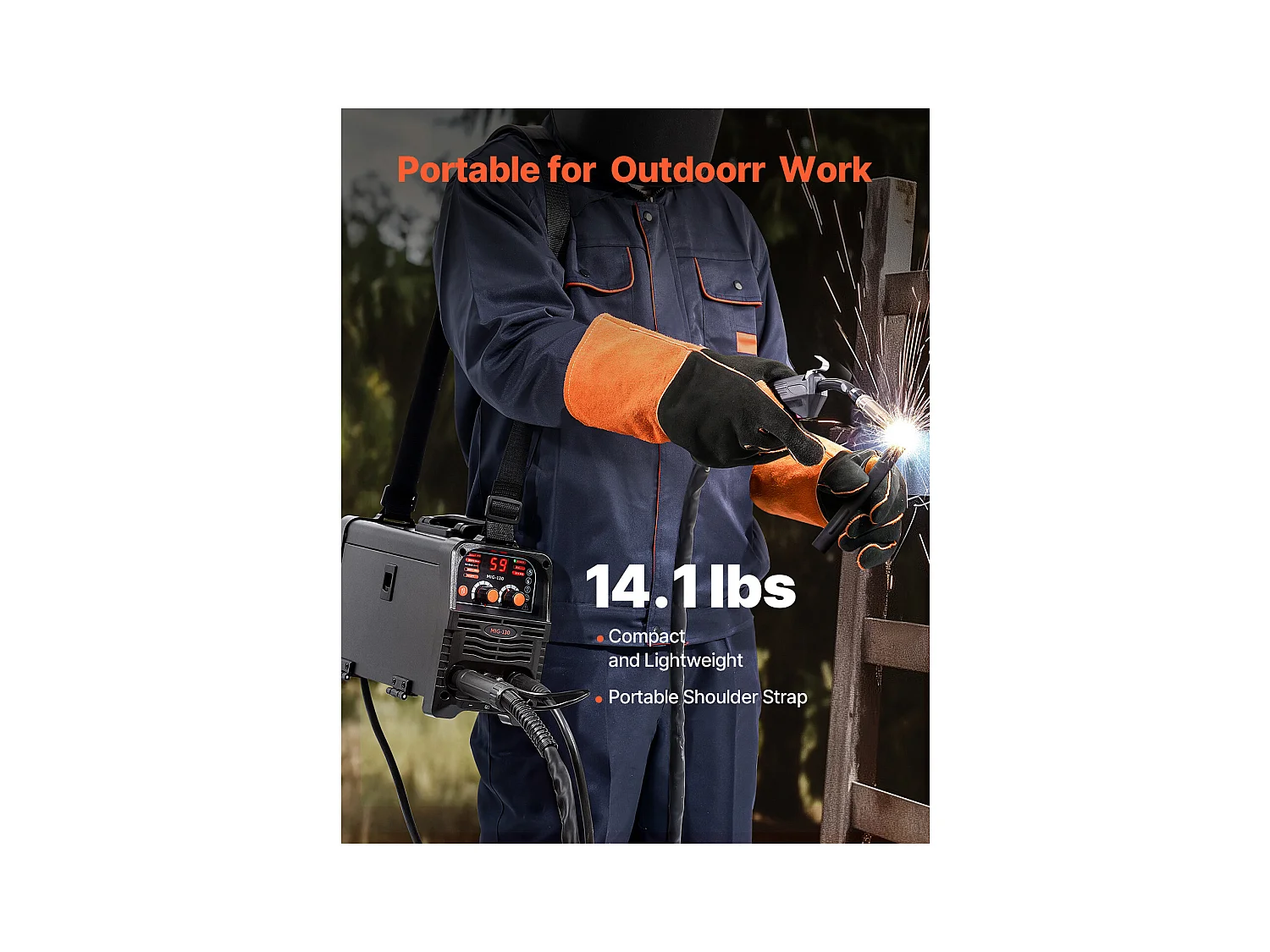 Saldatrice MIG SucceBuy - Soluzione di Saldatura Polivalente 130 A, Questa Macchina Portatile 3 in 1 Permette la Saldatura MIG a Filo Animato