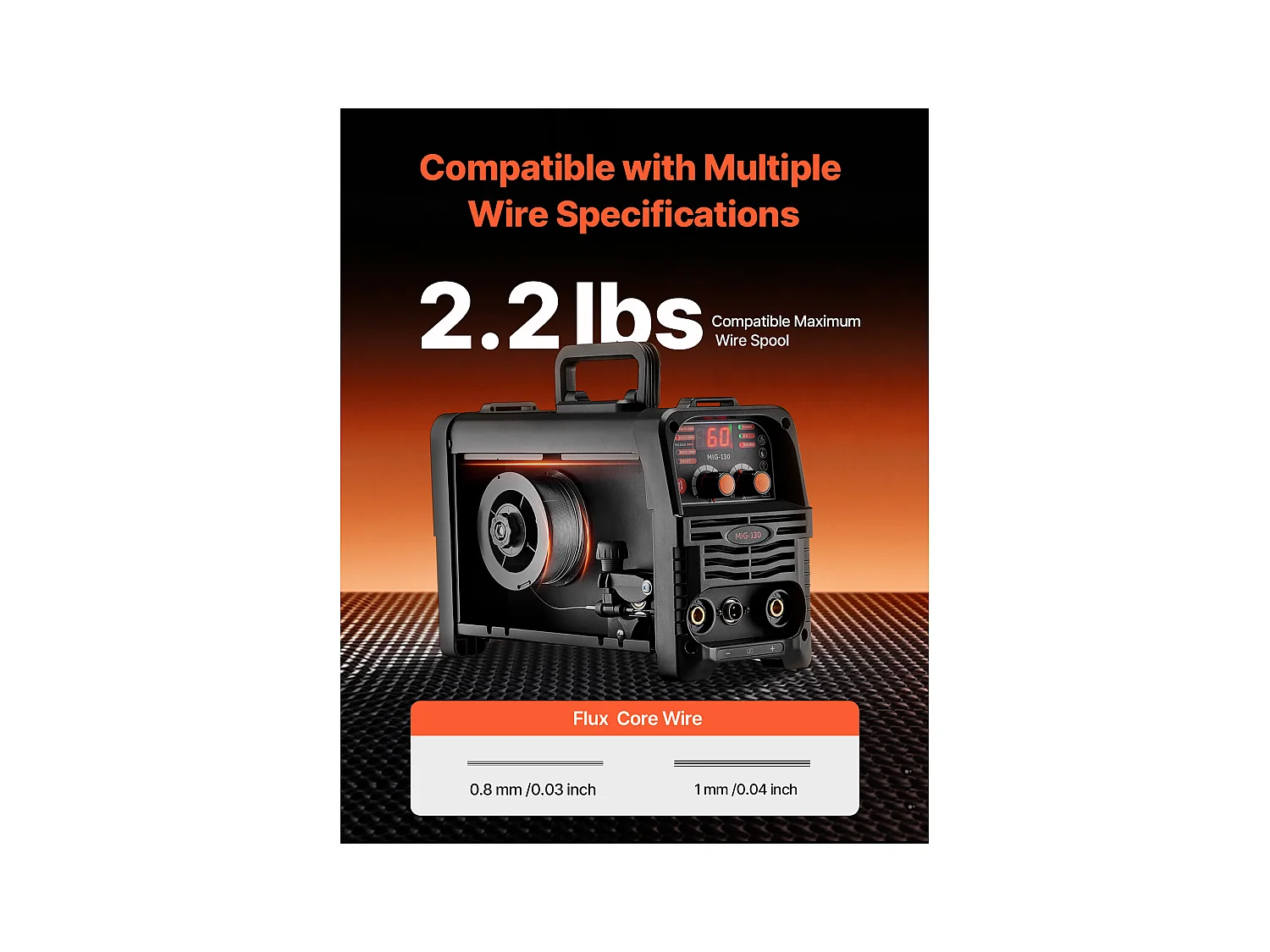 Saldatrice MIG SucceBuy - Soluzione di Saldatura Polivalente 130 A, Questa Macchina Portatile 3 in 1 Permette la Saldatura MIG a Filo Animato