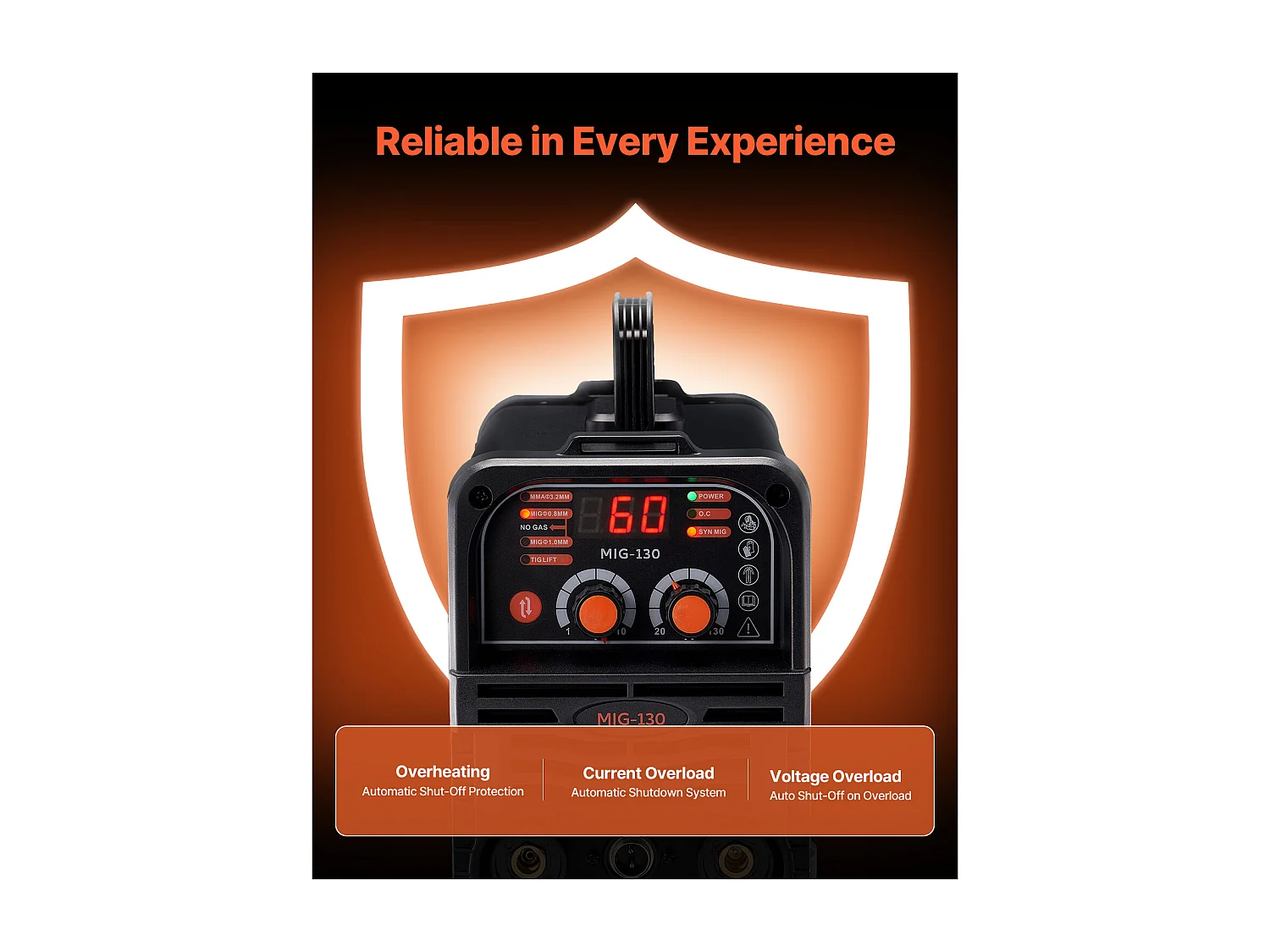 Máquina de Soldar MIG SucceBuy - Solución de Soldadura Versátil 130 A, Esta Máquina Portátil 3 en 1 Permite Soldadura MIG con Alambre Flux
