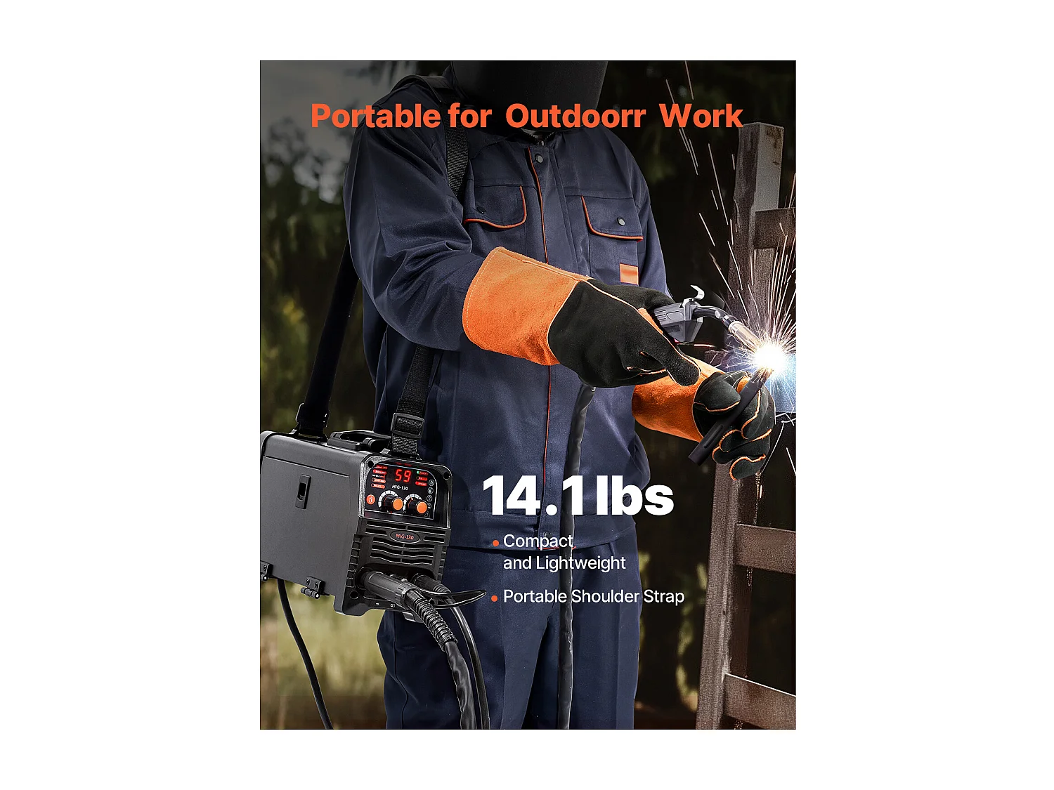 Máquina de Soldar MIG SucceBuy - Solución de Soldadura Versátil 130 A, Esta Máquina Portátil 3 en 1 Permite Soldadura MIG con Alambre Flux