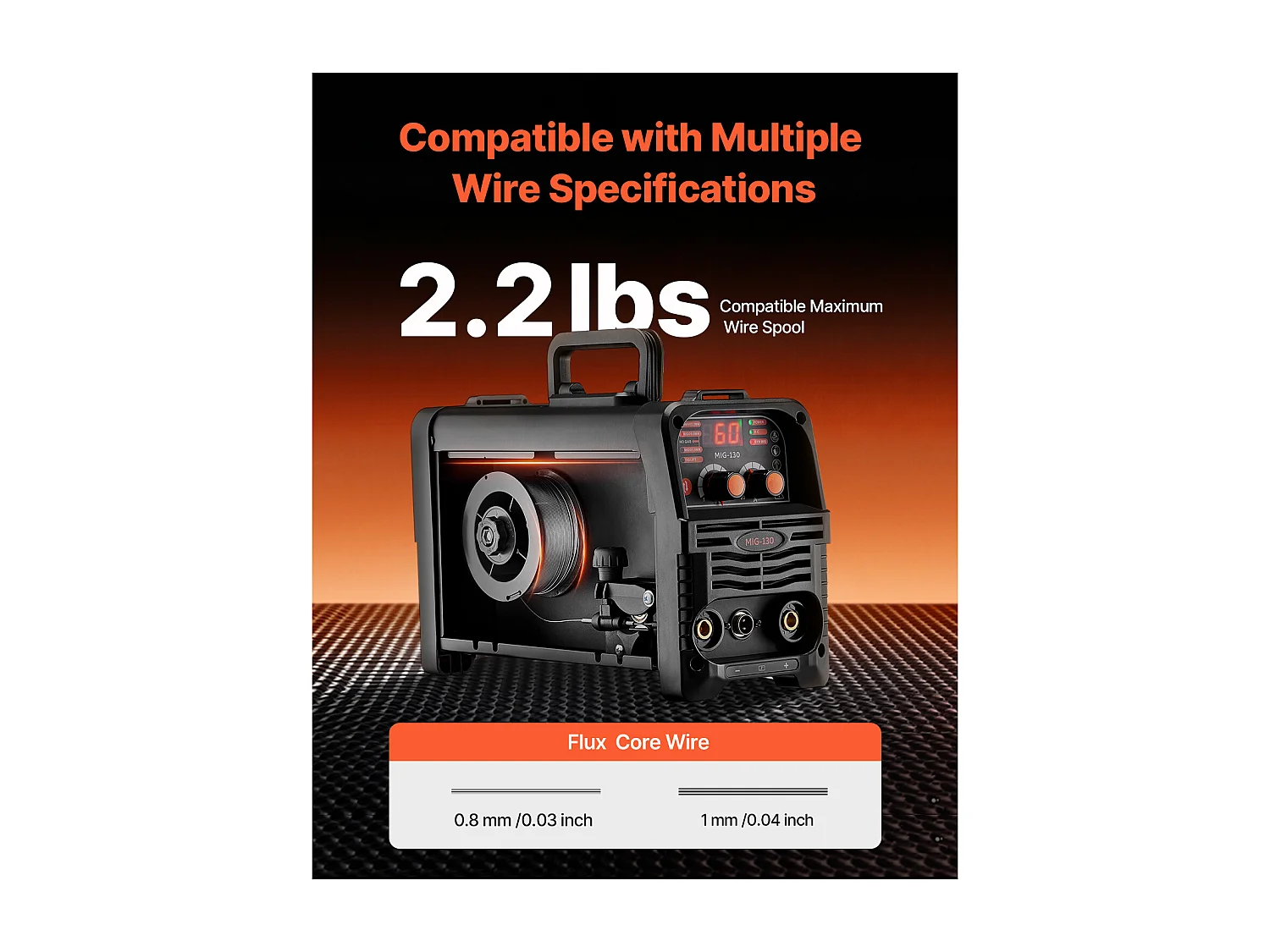 Máquina de Soldar MIG SucceBuy - Solución de Soldadura Versátil 130 A, Esta Máquina Portátil 3 en 1 Permite Soldadura MIG con Alambre Flux