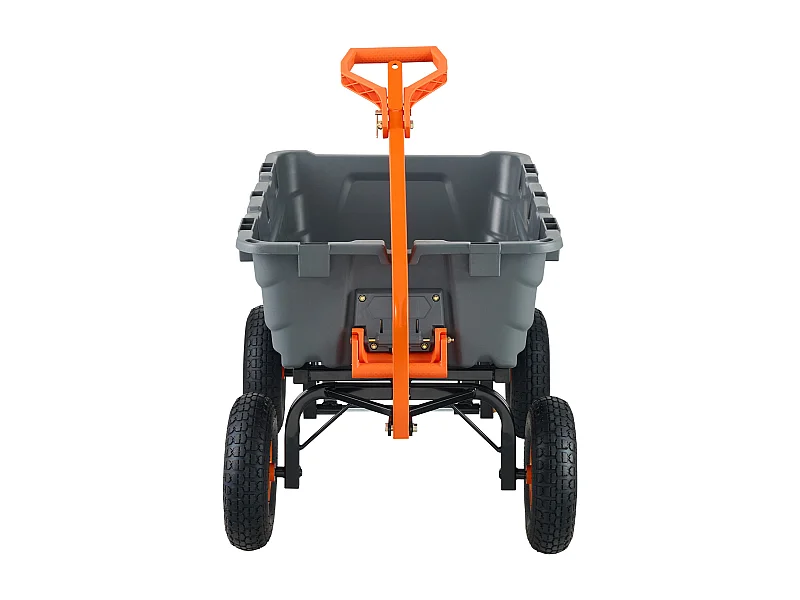 Chariot à Déchets de Jardin SucceBuy Poly - Chariot de Jardin Robuste, 6,48 piedsCubes, 1 200 lb