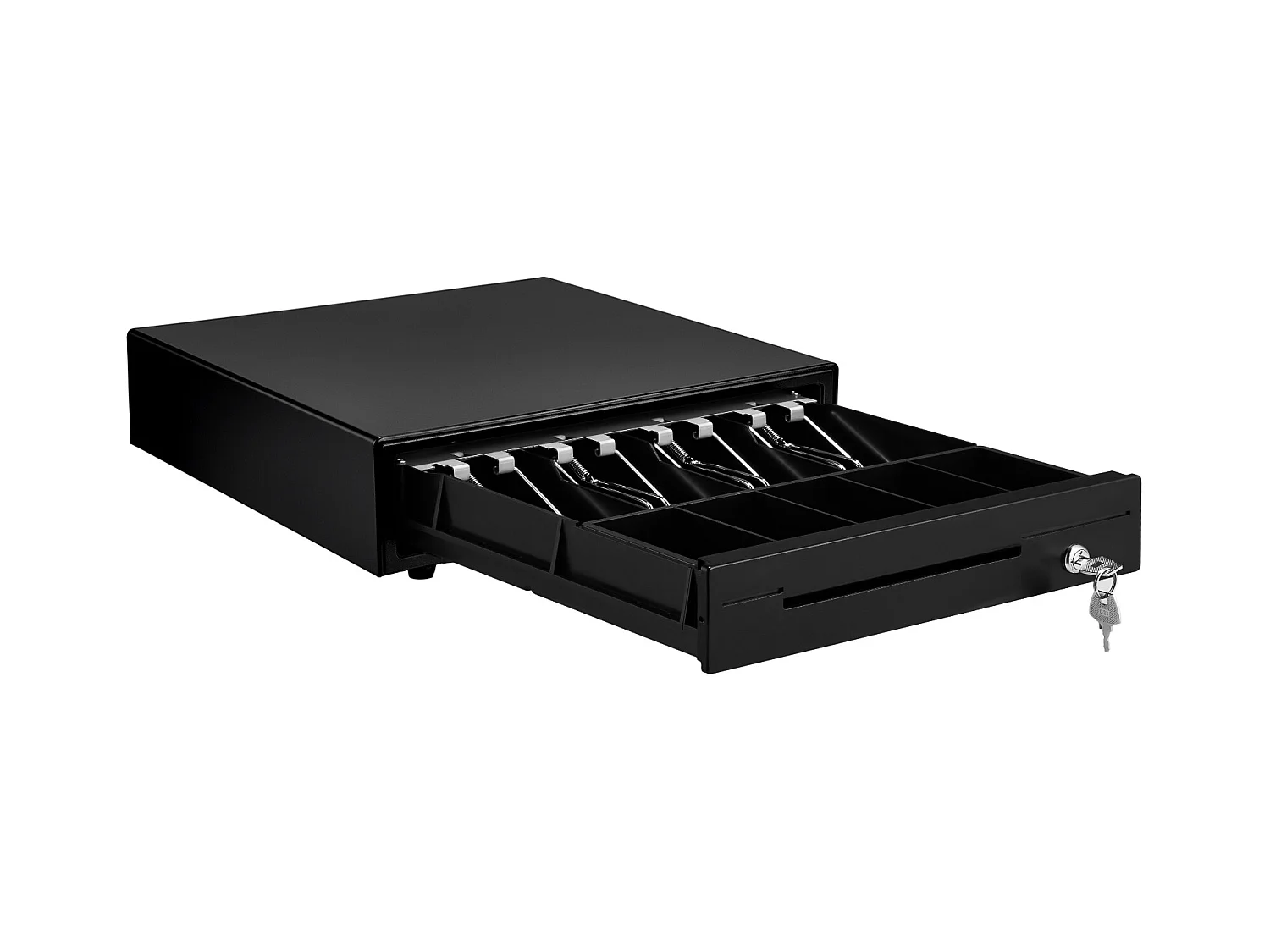 Compteuse de Billets SucceBuy 33cm pour Système de Point de Vente, 3 Méthodes de Déverrouillage, RJ11/RJ12