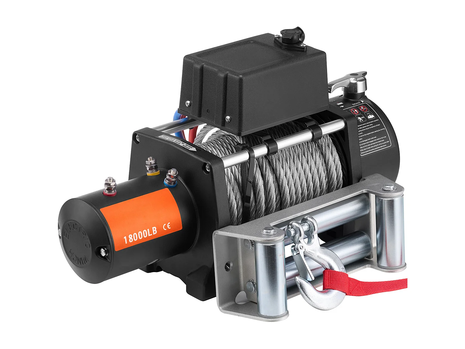 Camión con Cabrestante Eléctrico SucceBuy, con Capacidad de 18 000 lb, con Cable de Acero, Resistente al Agua IP65 y Equipado con Control Remoto