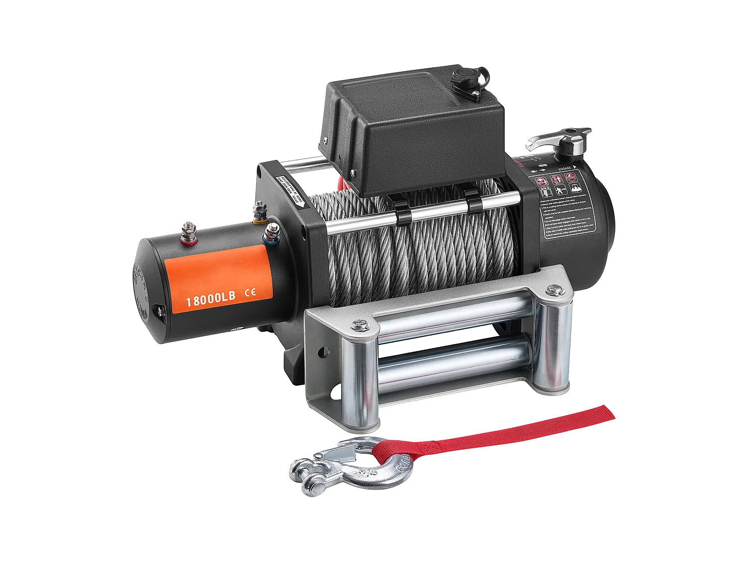 Camión con Cabrestante Eléctrico SucceBuy, con Capacidad de 18 000 lb, con Cable de Acero, Resistente al Agua IP65 y Equipado con Control Remoto