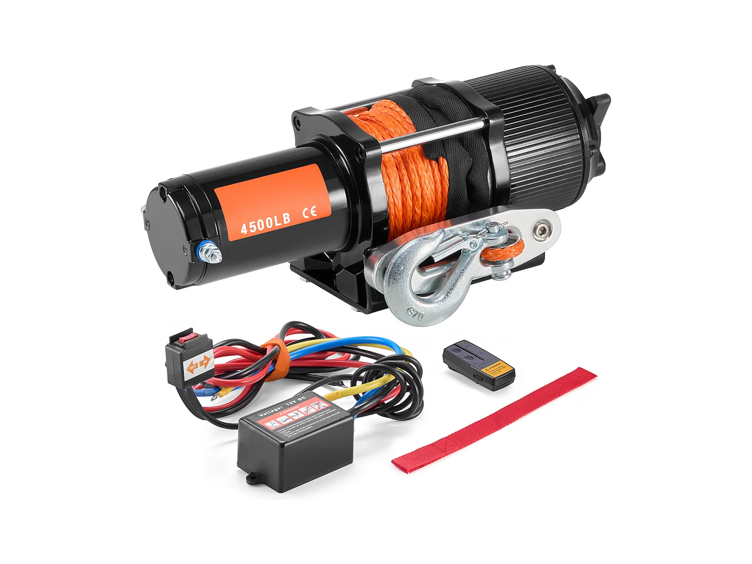 Treuil Électrique SucceBuy 4 500 lb, VTT/UTV, Corde Synthétique, Étanche, Télécommande