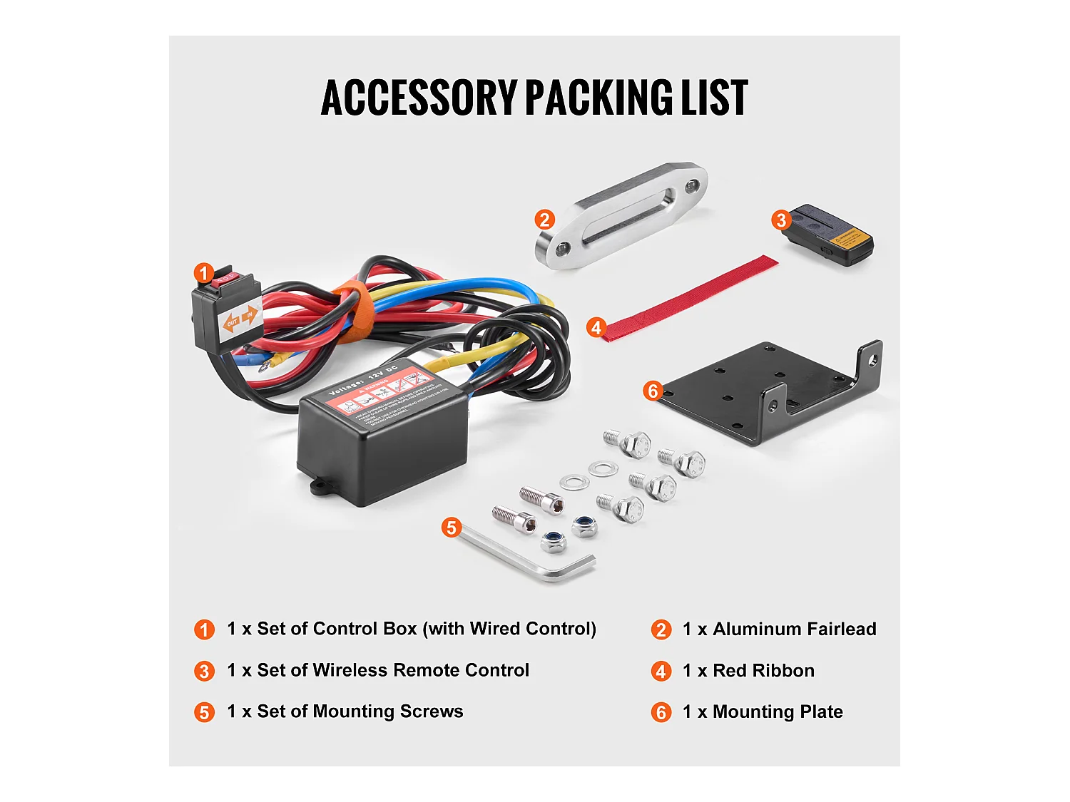 Treuil Électrique SucceBuy 4 500 lb, VTT/UTV, Corde Synthétique, Étanche, Télécommande