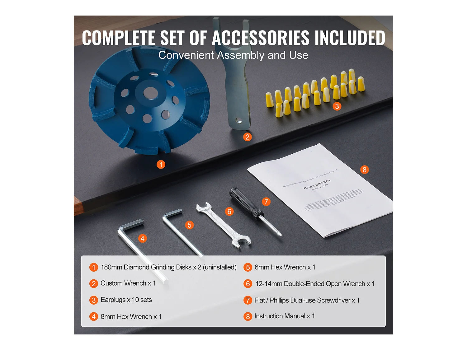 Foreuse à Béton SucceBuy 17.7Cm 1500W 2.0HP