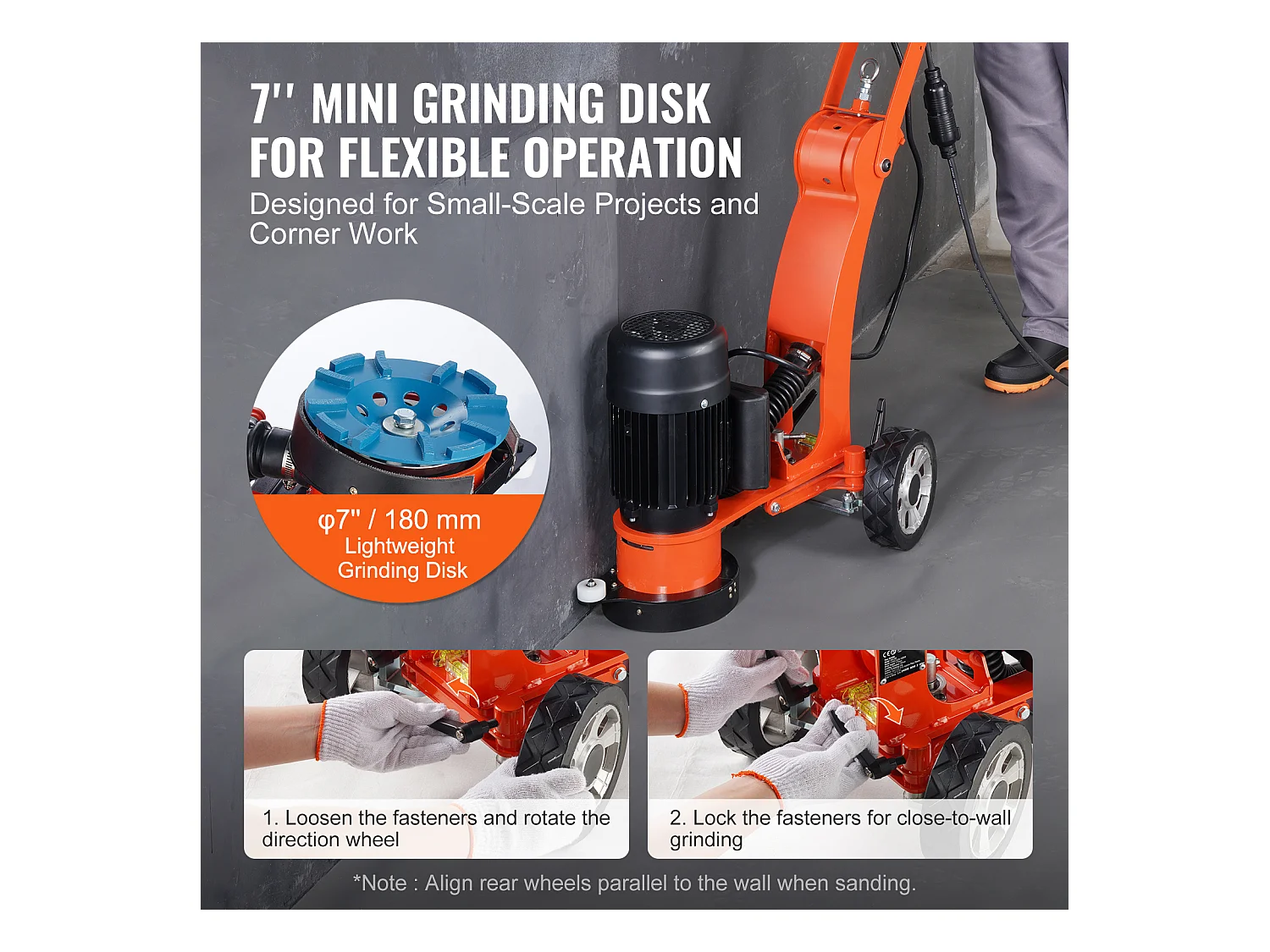 Foreuse à Béton SucceBuy 17.7Cm 1500W 2.0HP