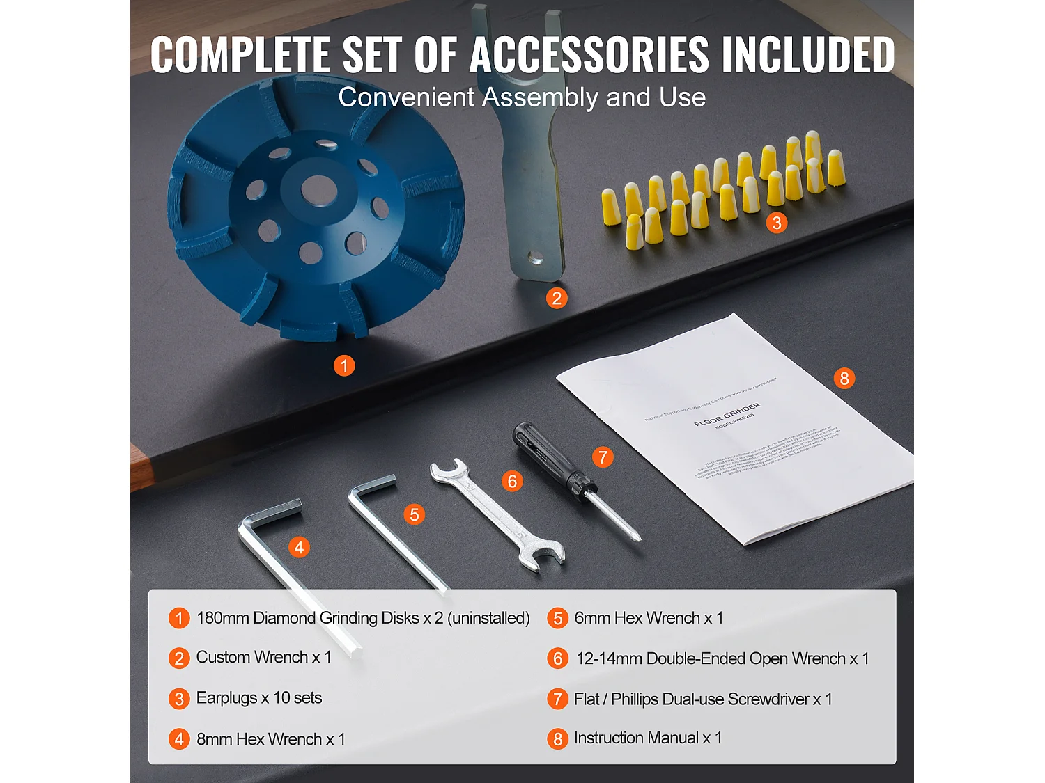 Foreuse à Béton SucceBuy 17.7Cm 1500W 2.0HP