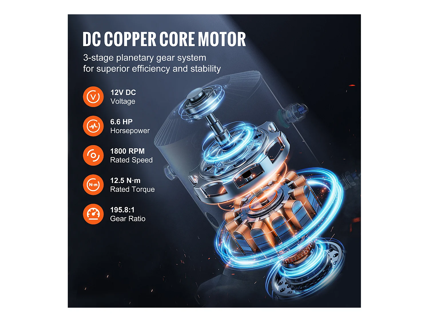 Camion à Treuil Électrique SucceBuy, D'une Capacité de 13 500 lb, Utilisant une Corde Synthétique, Étanche et avec Télécommande