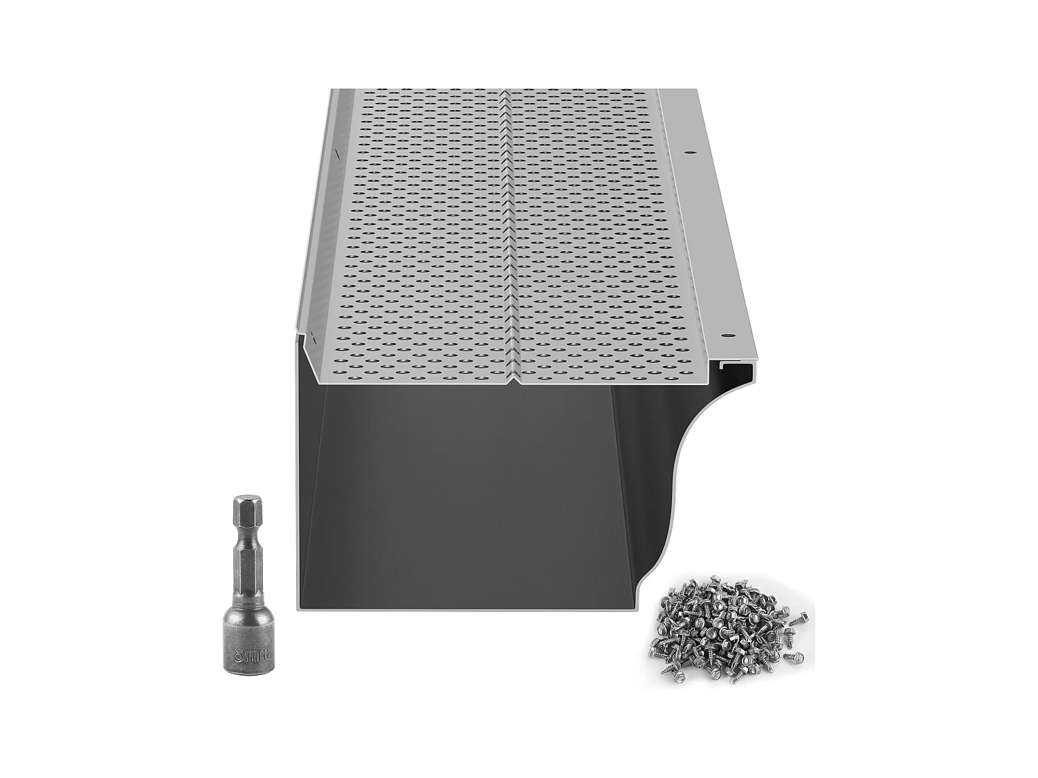 Protège-Gouttière SucceBuy Gutter Guard 12.7cm de Large, Longueur de 63.4m, Couverture en Maille pour Feuilles