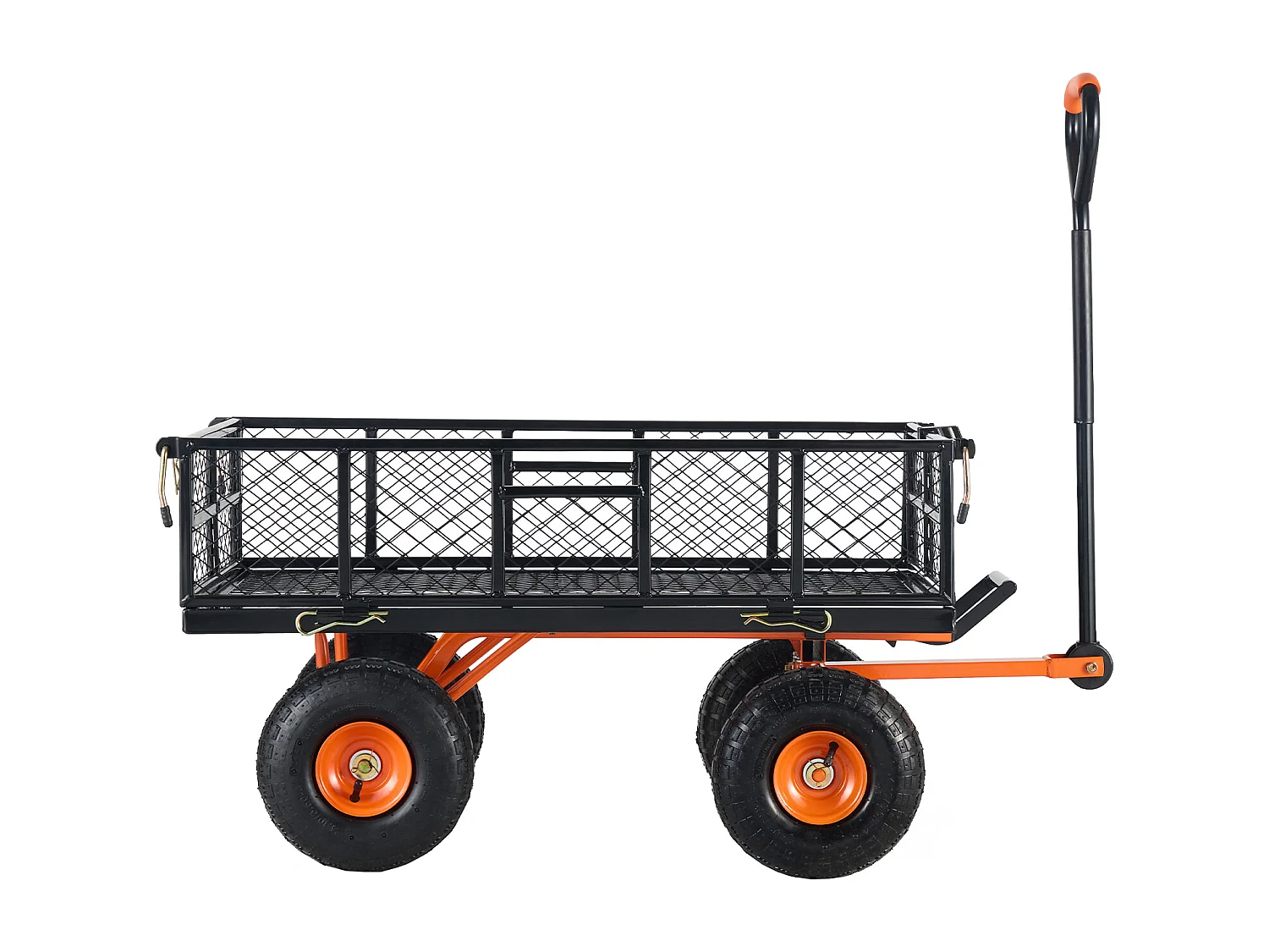 Chariot à Benne Basculante SucceBuy de Jardin – Chariot de Jardin en Métal Robuste, Capacité de 880 lb