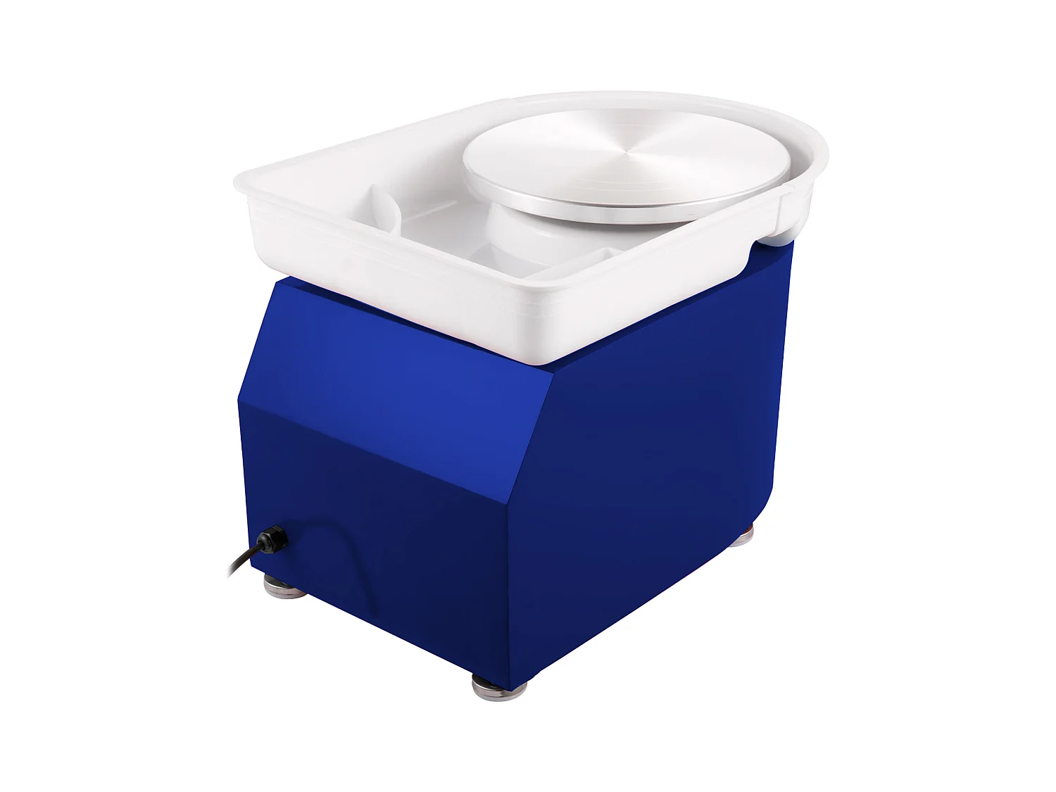 Tour de Potier SucceBuy Tour de Potier 28cm, Céramique avec Pédale, Outils de Sculpture, Bleu