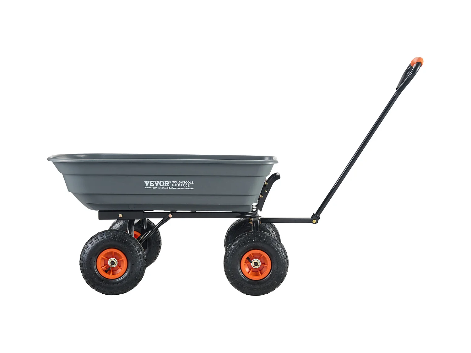 Poly Garden Dump Cart SucceBuy - Robuster Gartenwagen, 6,48 Kubikfuß, 1200 lbs