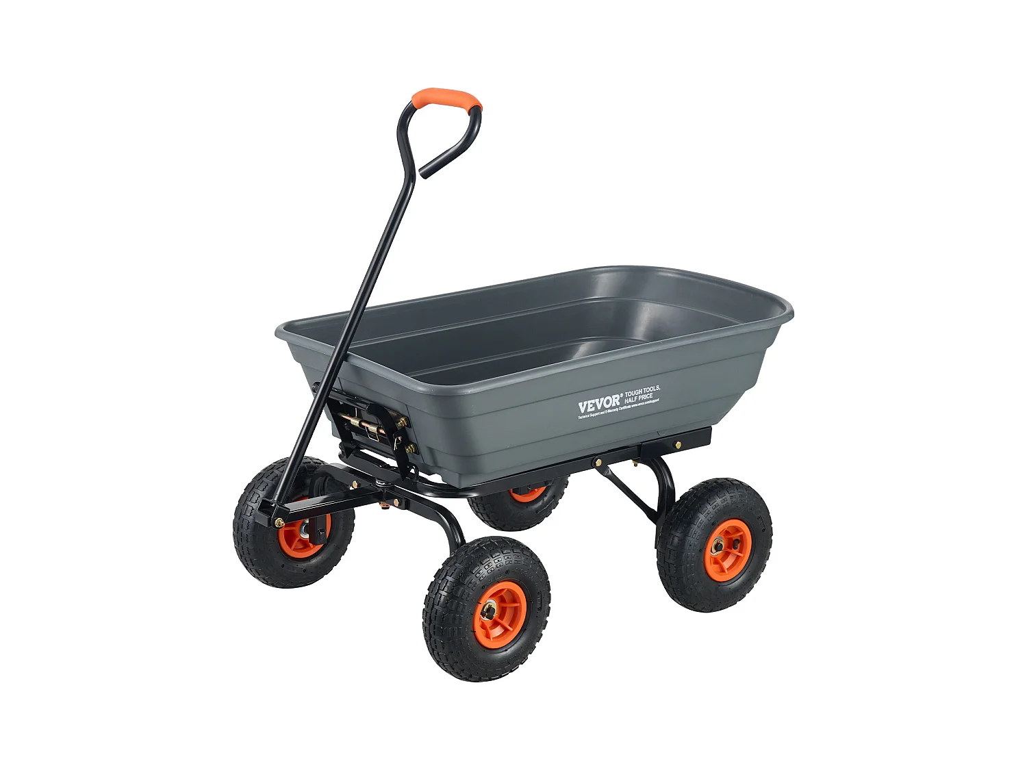 Poly Garden Dump Cart SucceBuy - Robuster Gartenwagen, 6,48 Kubikfuß, 1200 lbs