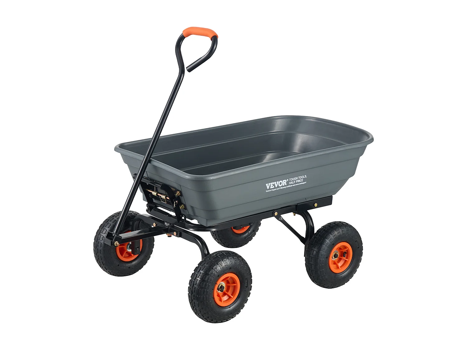 Poly Garden Dump Cart SucceBuy - Robuster Gartenwagen, 6,48 Kubikfuß, 1200 lbs