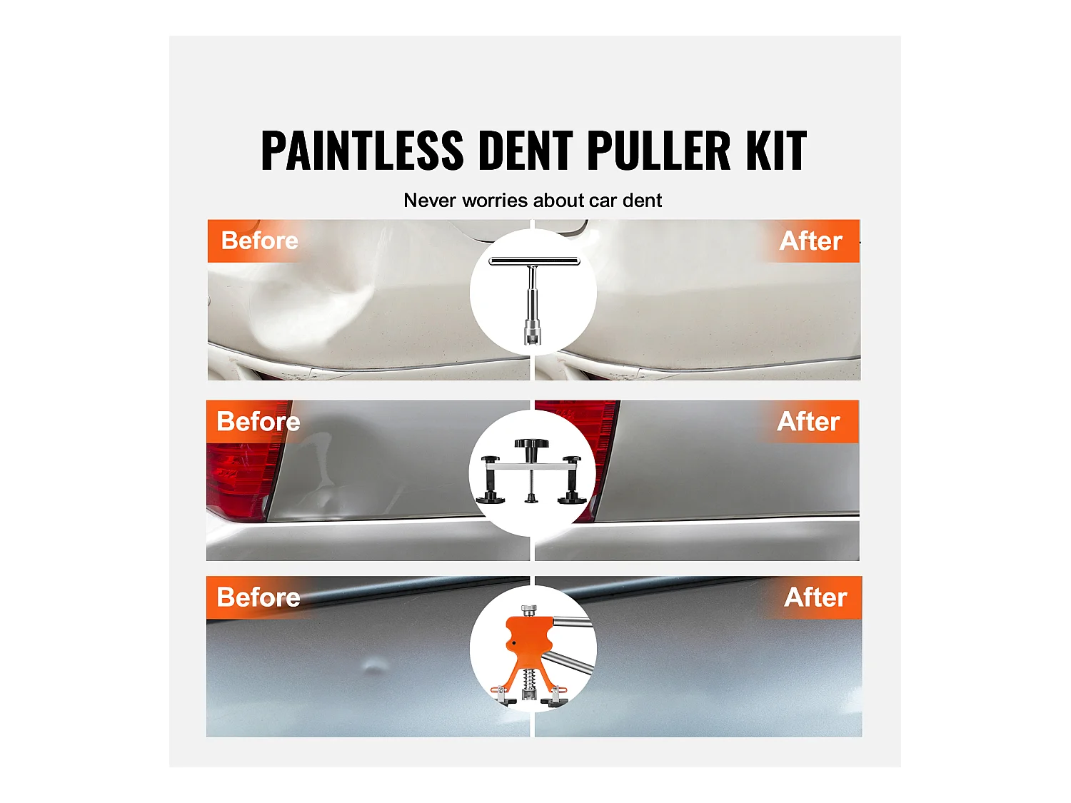 Outil de Débosselage SucceBuy Outil de Débosselage de Voiture | Débosselage sans Peinture | Kit de Réparation de Véhicule