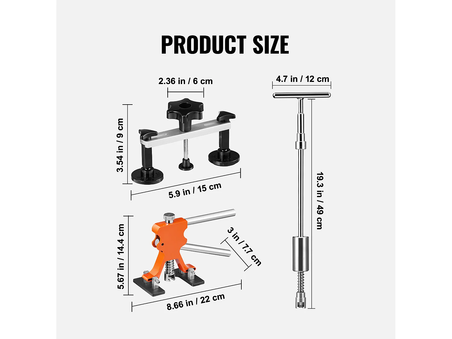 Outil de Débosselage SucceBuy Outil de Débosselage de Voiture | Débosselage sans Peinture | Kit de Réparation de Véhicule