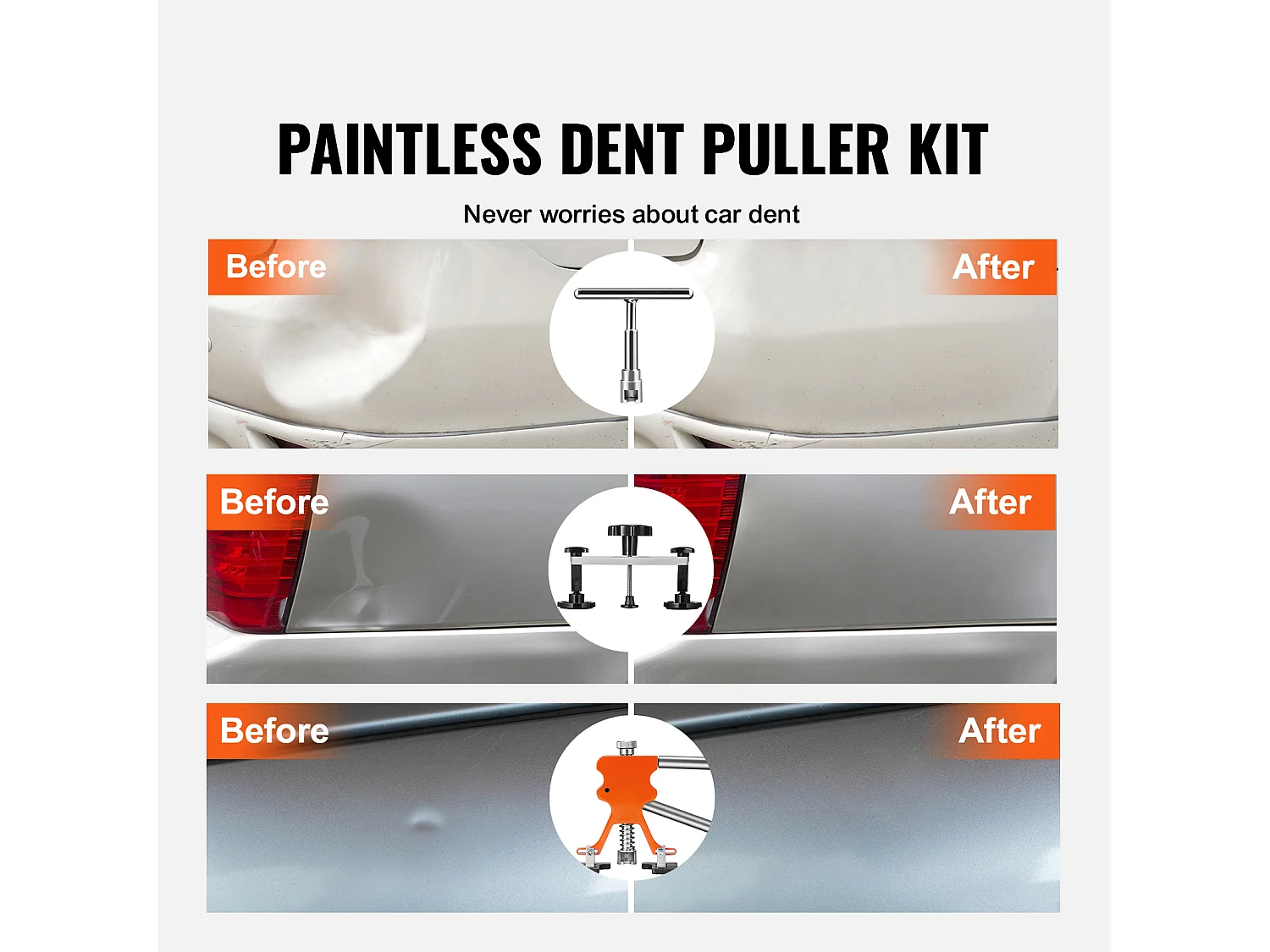 Outil de Débosselage SucceBuy Outil de Débosselage de Voiture | Débosselage sans Peinture | Kit de Réparation de Véhicule