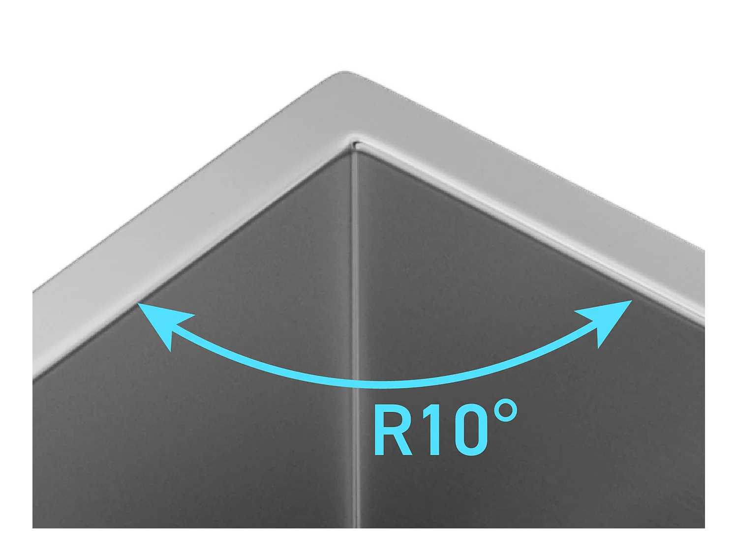 Ensemble évier 76x45 cm SOELA + robinet ROFILA en acier inoxydable - Gris