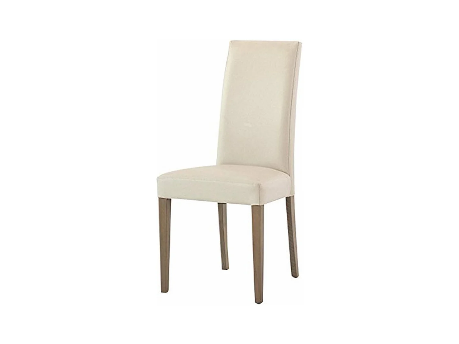Lot de 2 chaises en simili cuir beige - PALMARIA
