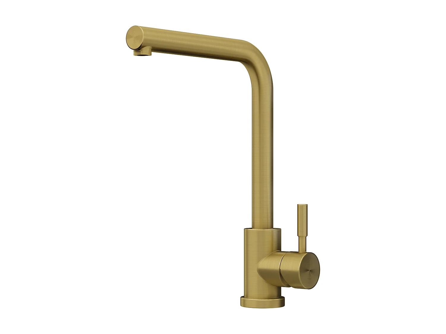 Fregadero 76x45 cm SOELA + grifo ROFILA de acero inoxidable - Gris y Dorado