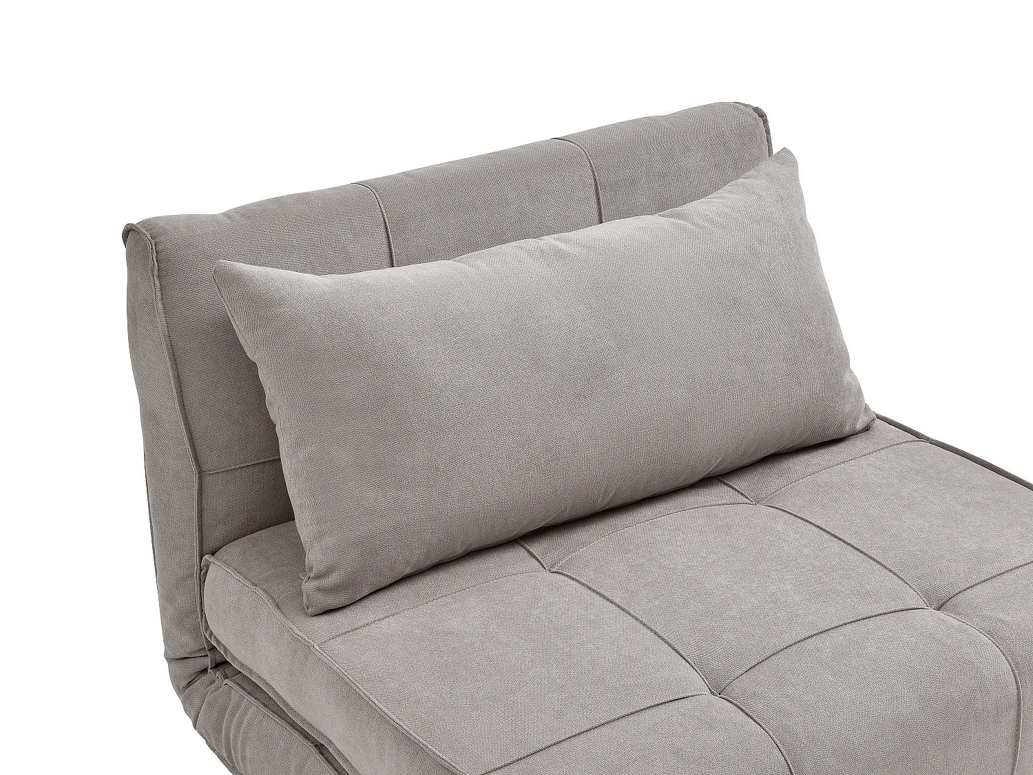 Fauteuil convertible en tissu taupe CHILA