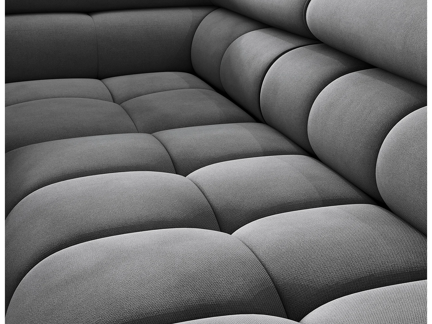 Ecksofa Latina L/Stoffbezug/Anthrazit