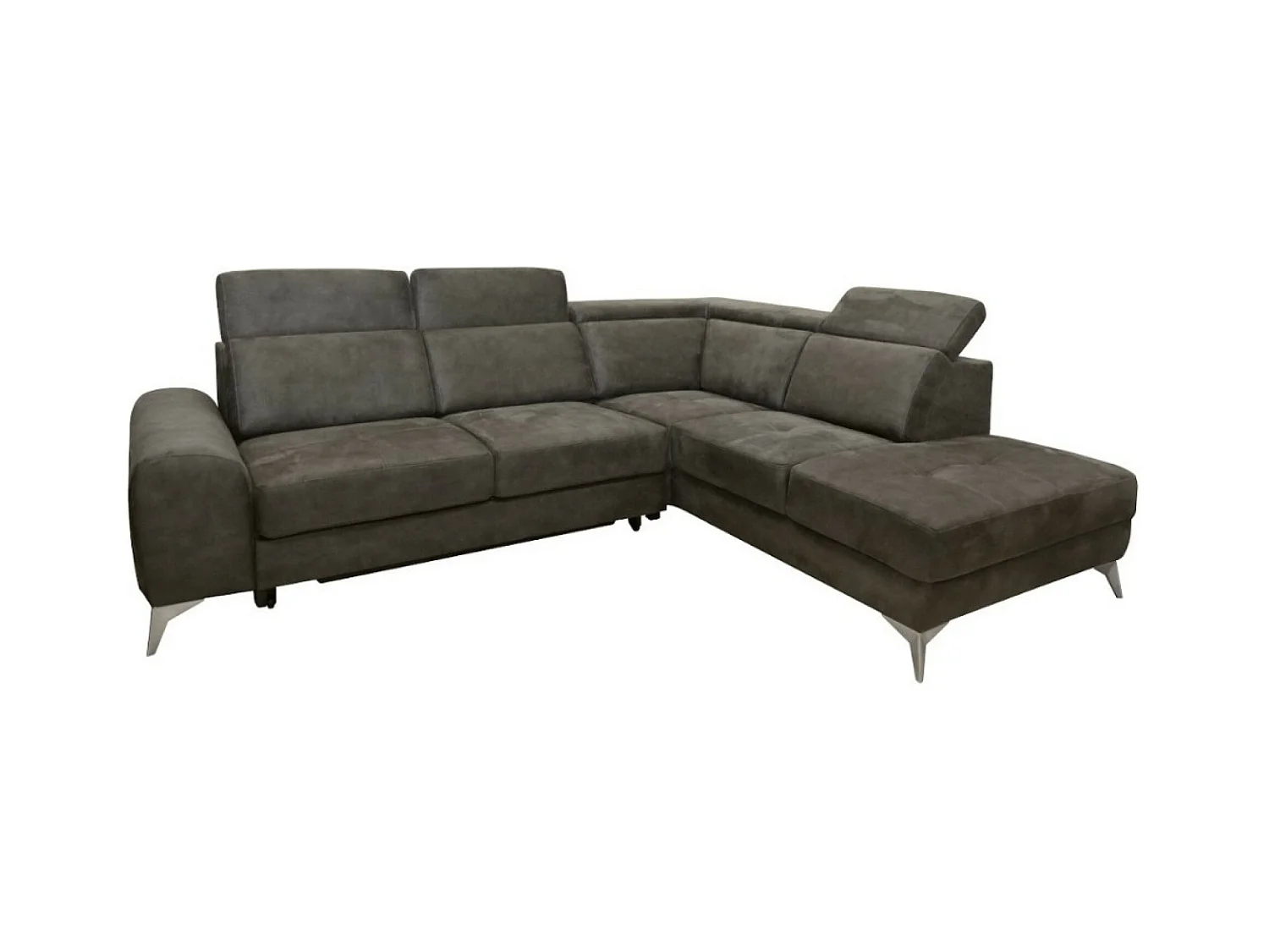 Canapé Corner Diego  R  /revêtement tissu/Gris