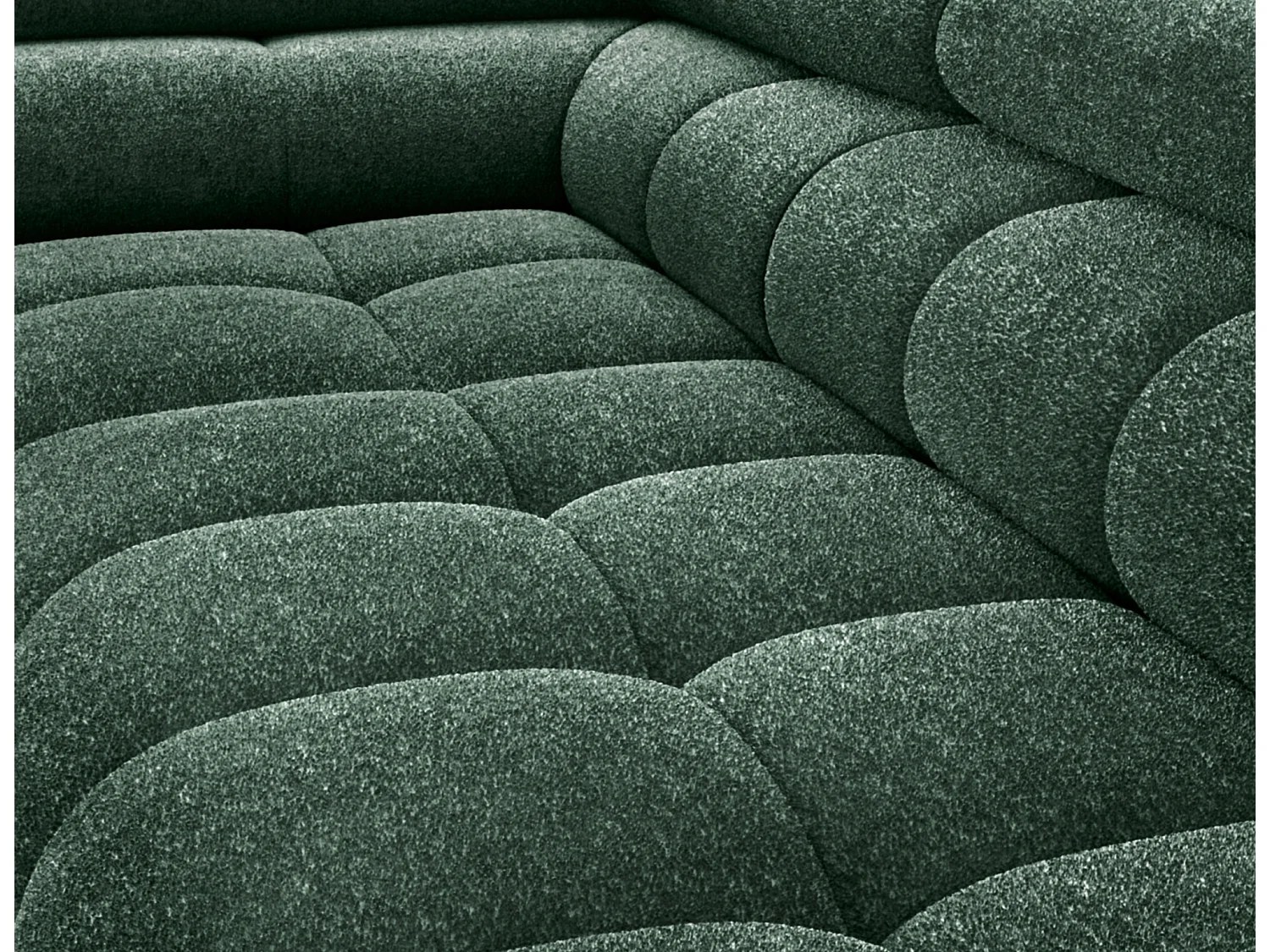 Canapé Corner Latina L/revêtement tissu/Vert