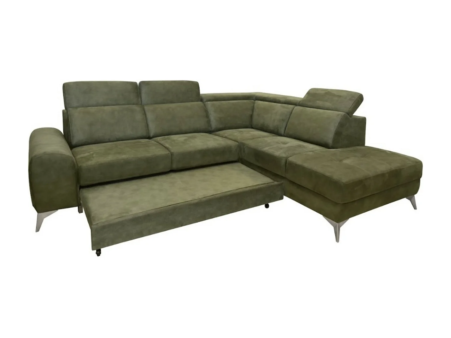 Canapé Corner Diego  R  /revêtement tissu/Vert