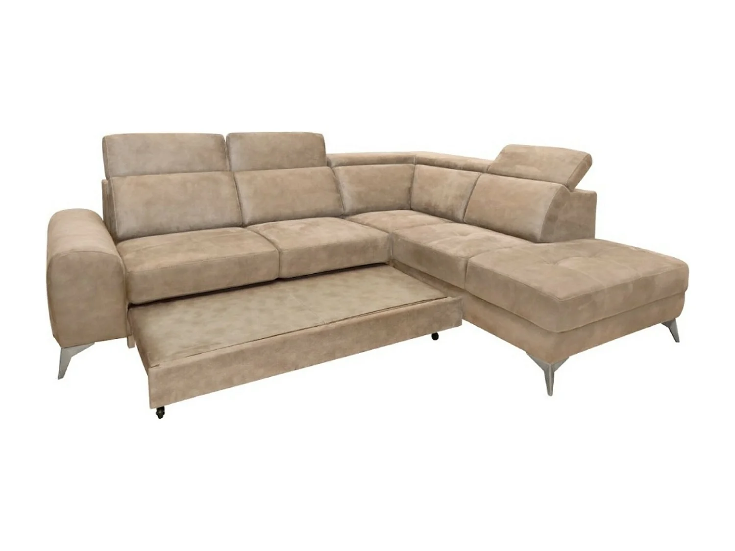 Canapé Corner Diego  R  /revêtement tissu/Beige