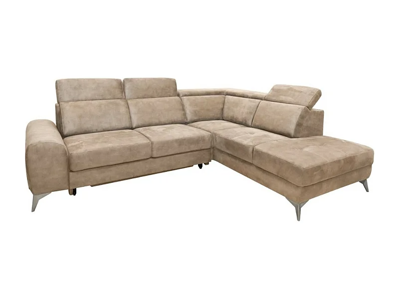 Ecksofa Diego R/Stoffbezug/Beige