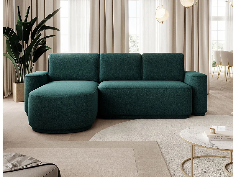 Ecksofa Weggis L/Stoffbezug/Grün