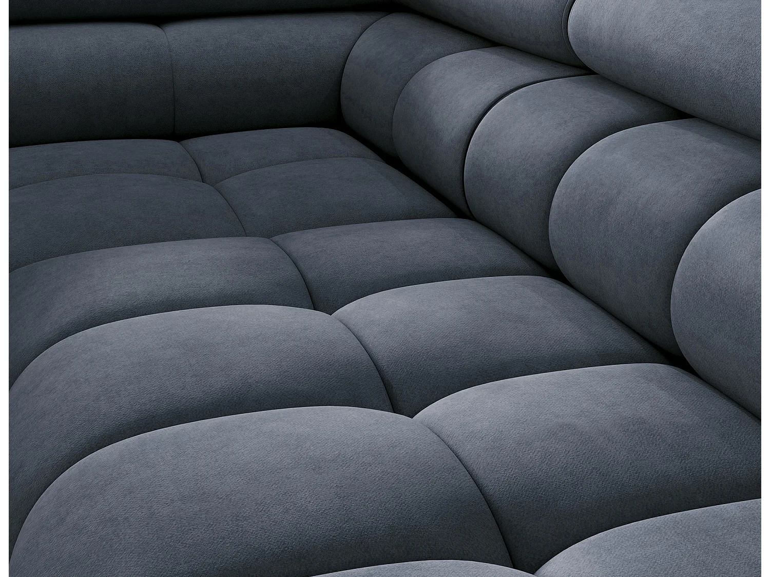 Ecksofa Latina L/Stoffbezug/Blau