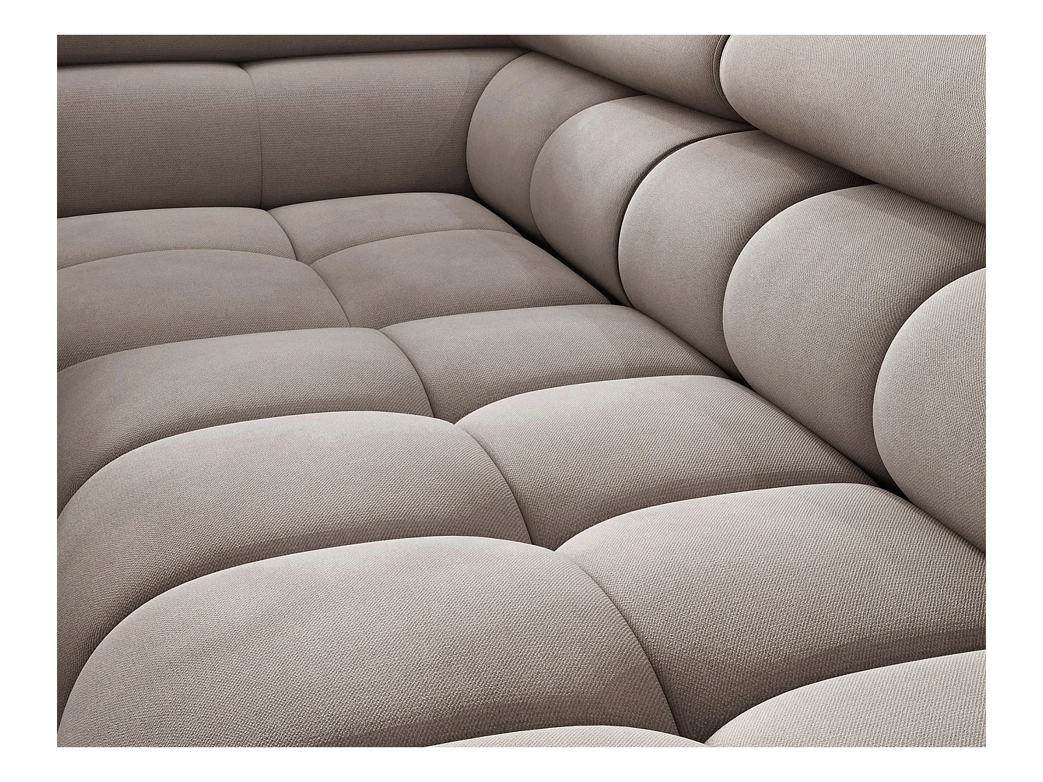 Ecksofa Latina L/Stoffbezug/Beige