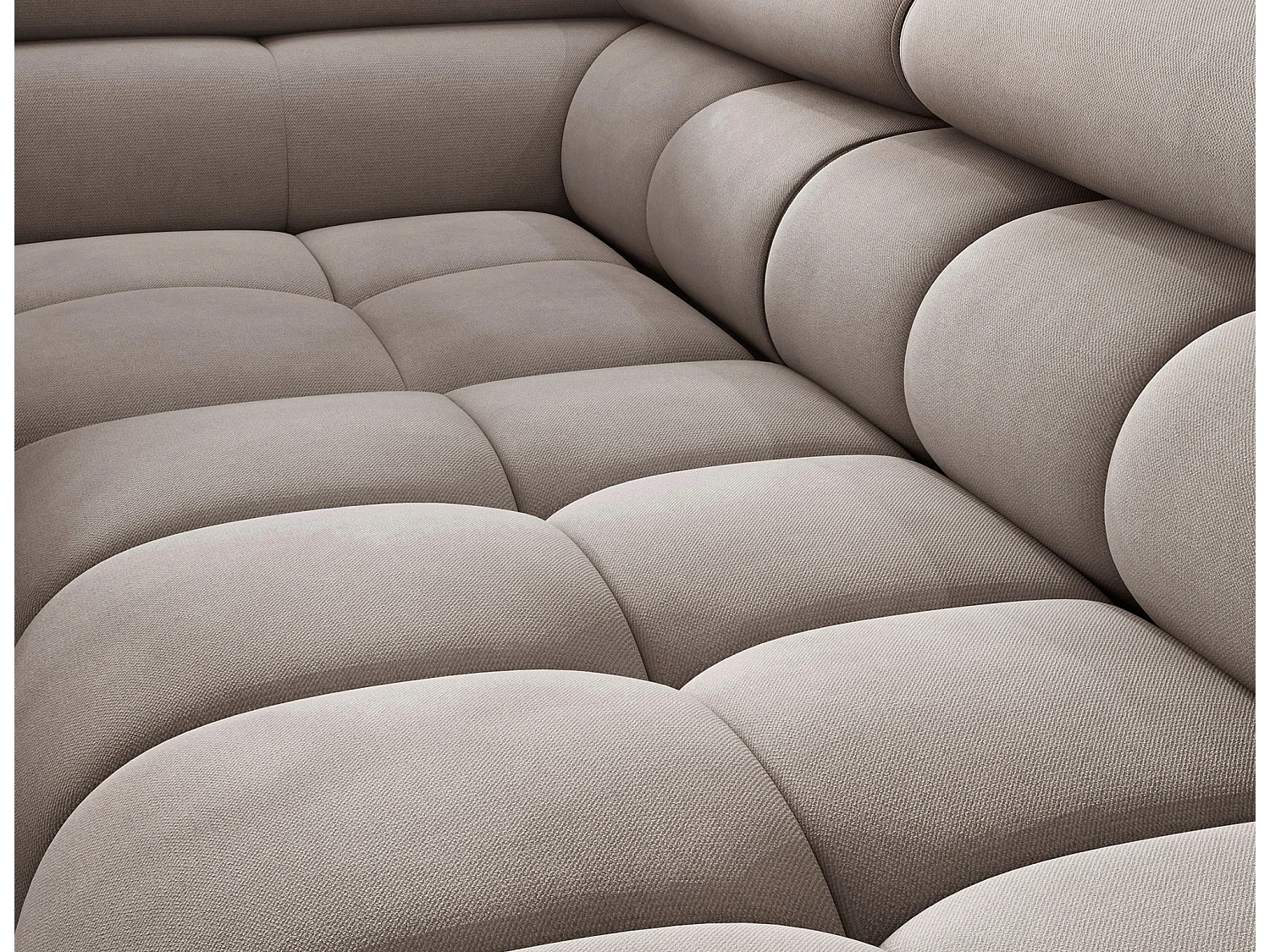 Ecksofa Latina L/Stoffbezug/Beige
