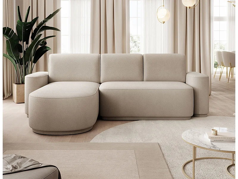 Ecksofa Weggis L/Stoffbezug/Beige