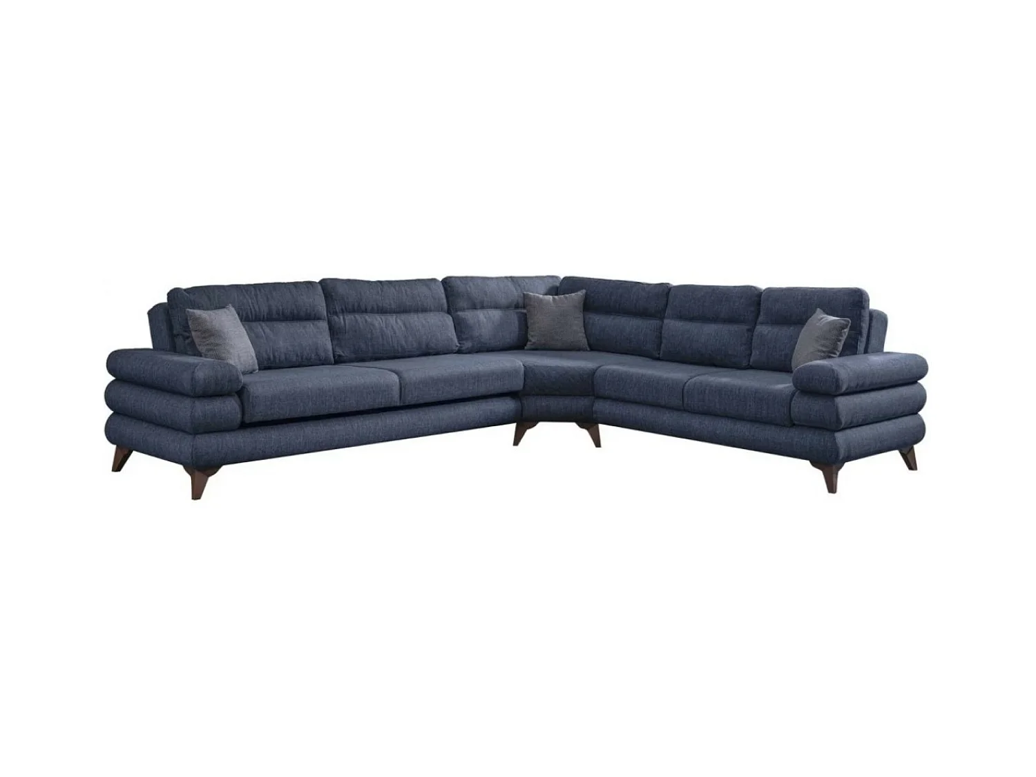 Ecksofa Parma/Stoffbezug/Blau
