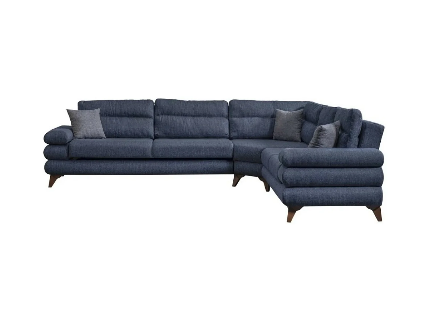 Ecksofa Parma/Stoffbezug/Blau