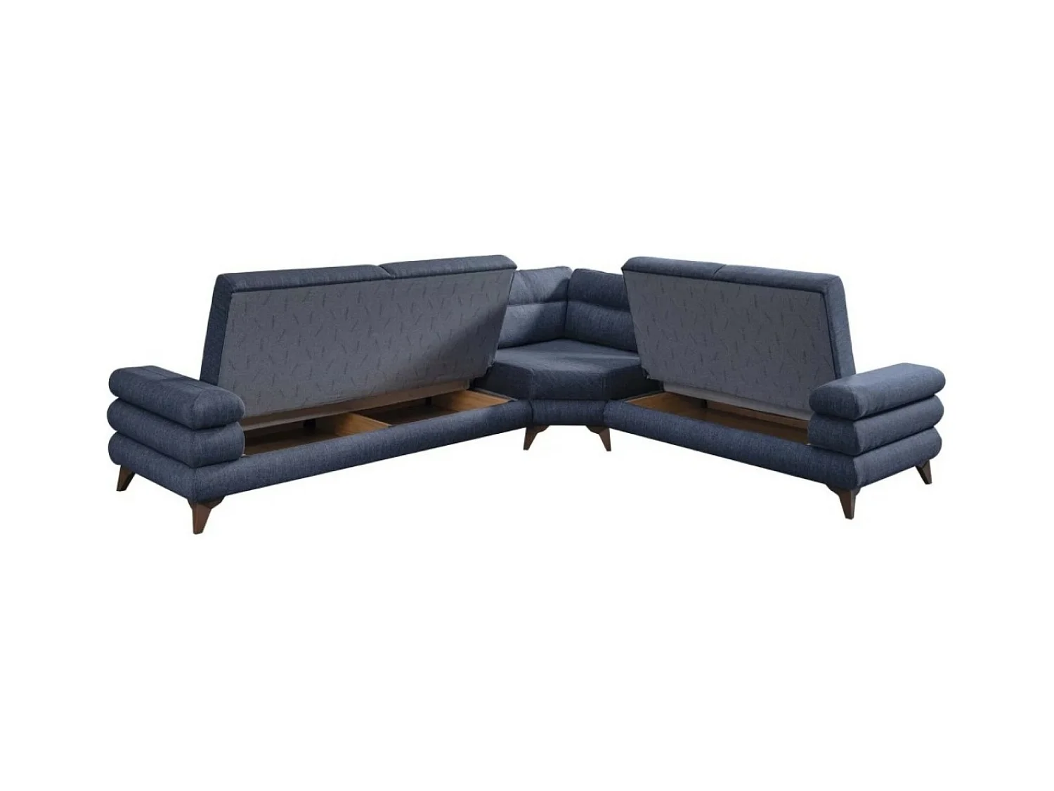 Ecksofa Parma/Stoffbezug/Blau
