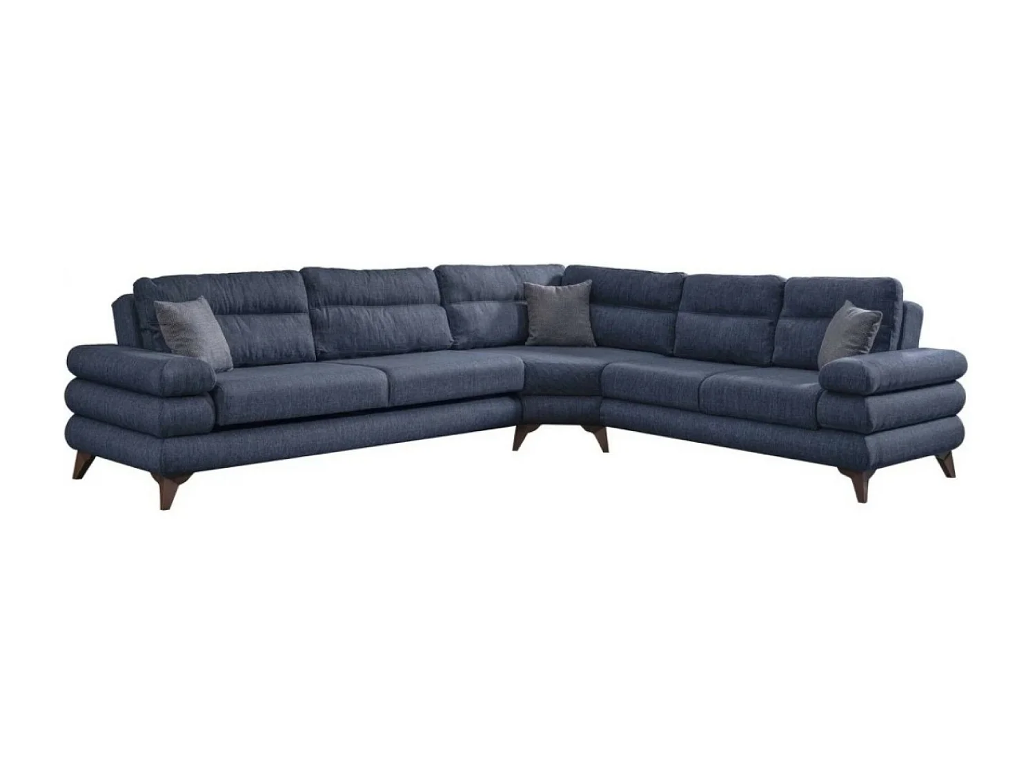 Canapé Corner Parma/revêtement tissu/Bleu
