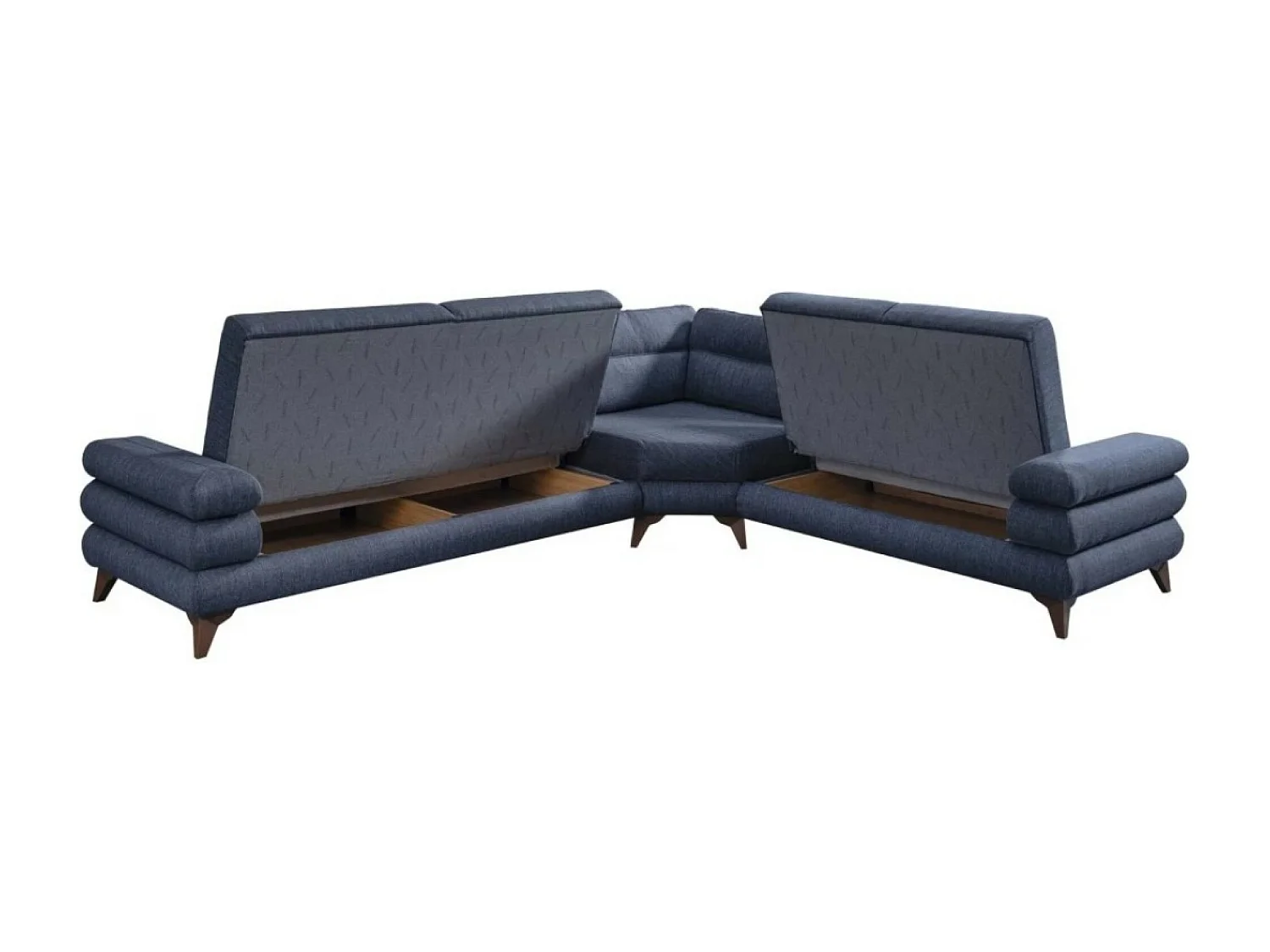 Canapé Corner Parma/revêtement tissu/Bleu