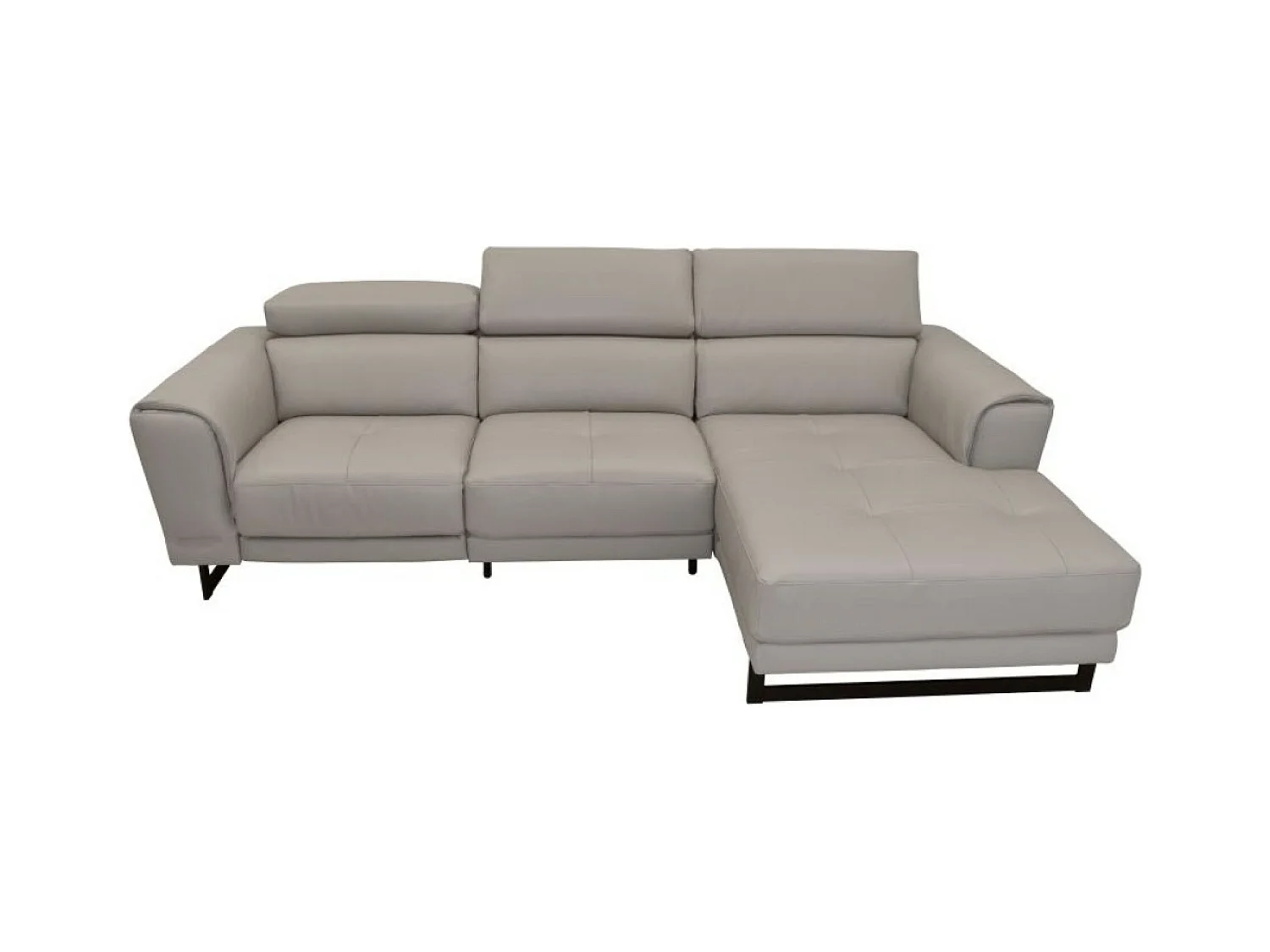 Ecksofa San Remo R (Leder)/Stoffbezug/
